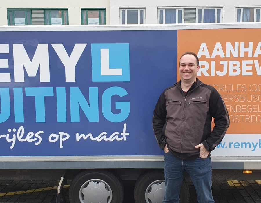 Gefeliciteerd Remco in 1 keer geslaagd voor je BE rijbewijs!